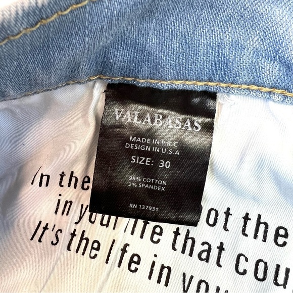 Valabasas Nebulla Stacked Jeans Dark/Light Size 30 - Picture 9 of 16